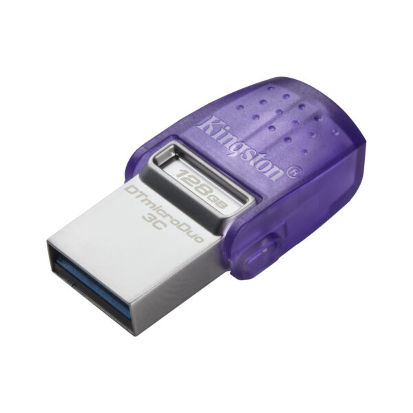 Kingston | DataTraveler | DT Micro Duo 3C | 128 GB | USB Type-C and Type-A | Purple - Image 3