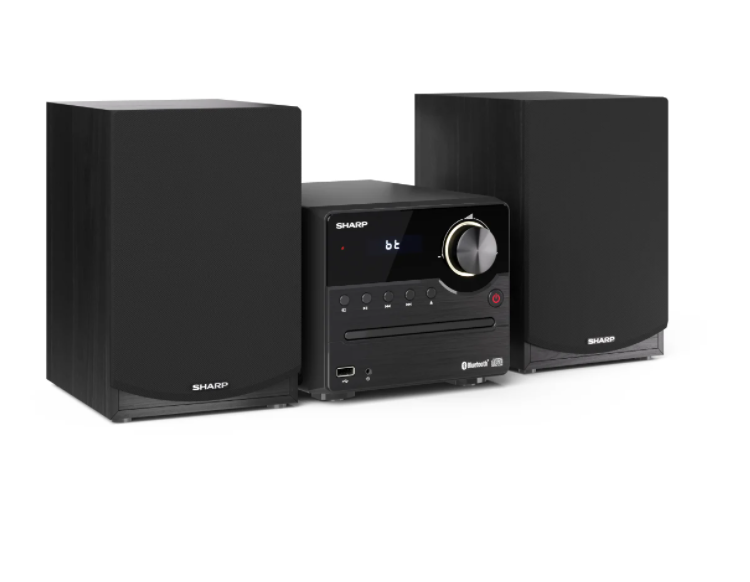 Sharp XL-B512(BK) Hi-Fi Micro System, CD/FM/USB/Bluetooth v5.0, 45W, Black | Sharp | Hi-Fi Micro System | XL-B512(BK) | Black | USB port | AUX in | Bluetooth | CD player | FM radio | Wireless connection