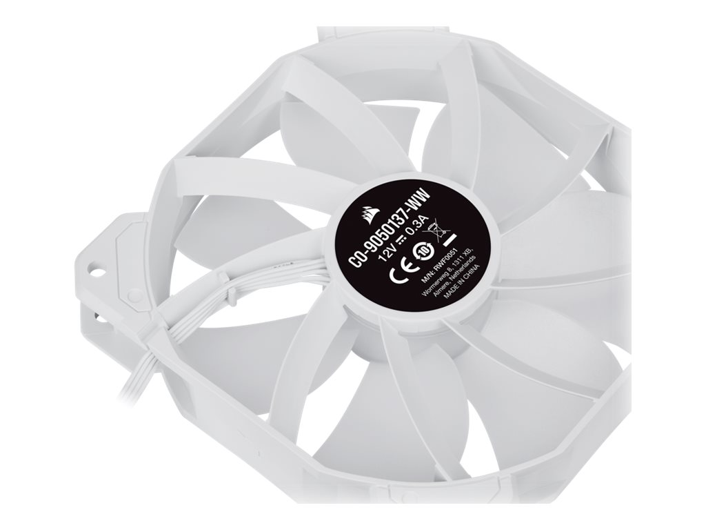Corsair | 120mm White PWM Fan, Triple Pack with Lighting Node CORE | iCUE SP120 RGB ELITE Performance | Case Fan - Image 10