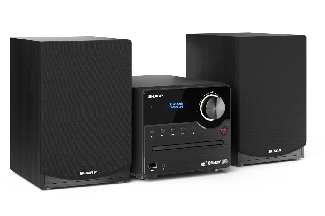 Sharp XL-B517D(BK) Hi-Fi Micro System, CD/FM/USB/Bluetooth v5.0, Aux-in, 45W, Black | Sharp | Hi-Fi Micro System | XL-B517D(BK) | Black | USB port | AUX in | Bluetooth | CD player | FM radio | Wireless connection