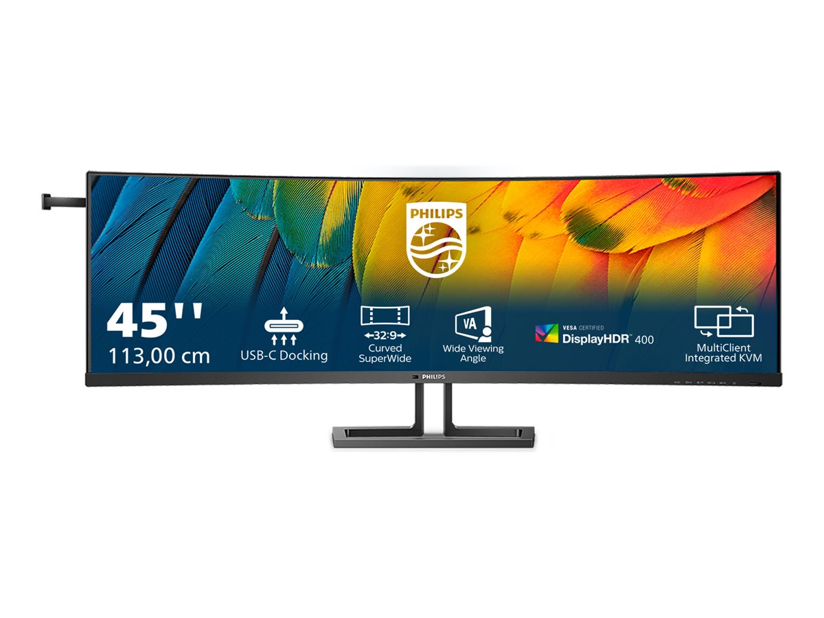 Philips | Curved Business Monitor | 45B1U6900C/00 | 44.5 " | VA | HDR | 32:9 | 75 Hz | 4 ms | 5120 x 1440 pixels | 450 cd/m² | HDMI ports quantity 2 | Black | Warranty 24 month(s) - Image 4