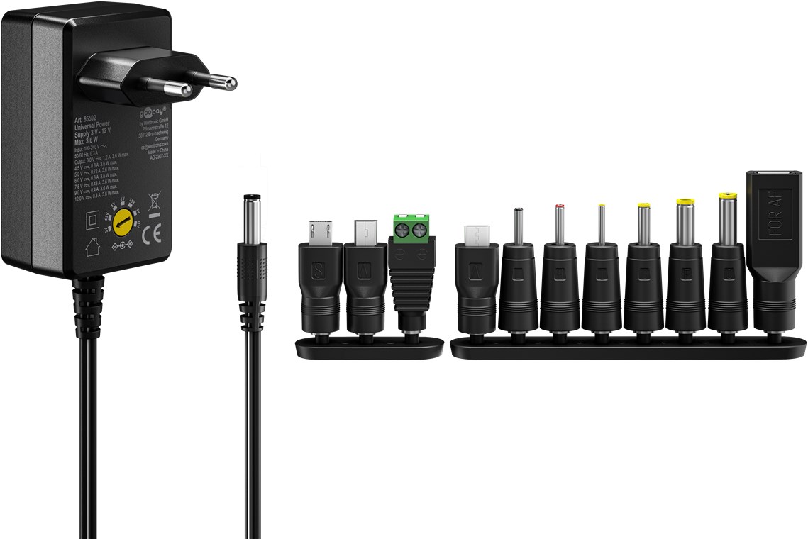 Goobay Universal Power Supply 3 V - 12 V, Max. 3.6 W - Image 2