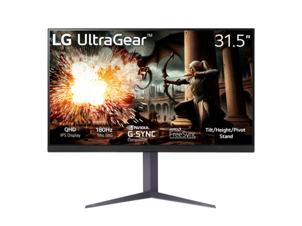 LG 32GS75Q-B | 32 " | IPS | 16:9 | 180 Hz | 1 ms | 2560 x 1440 pixels | 400 cd/m² | HDMI ports quantity 2 - Image 3