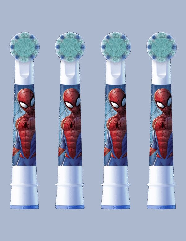 Oral-B Replacement Toothbrush Heads | EB10 4 refill Spiderman | Heads | For kids | Number of brush heads included 4 - Image 2