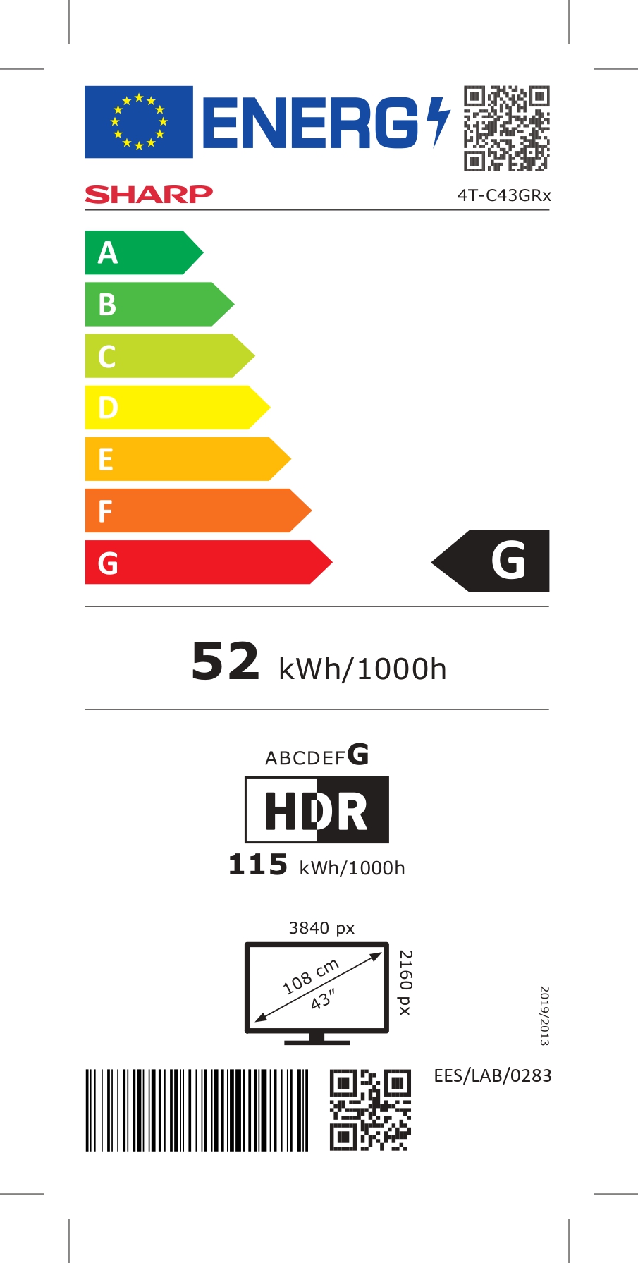 Sharp 43GR8265E | 43" | Smart TV | Google TV | 4K Ultra HD - Image 8