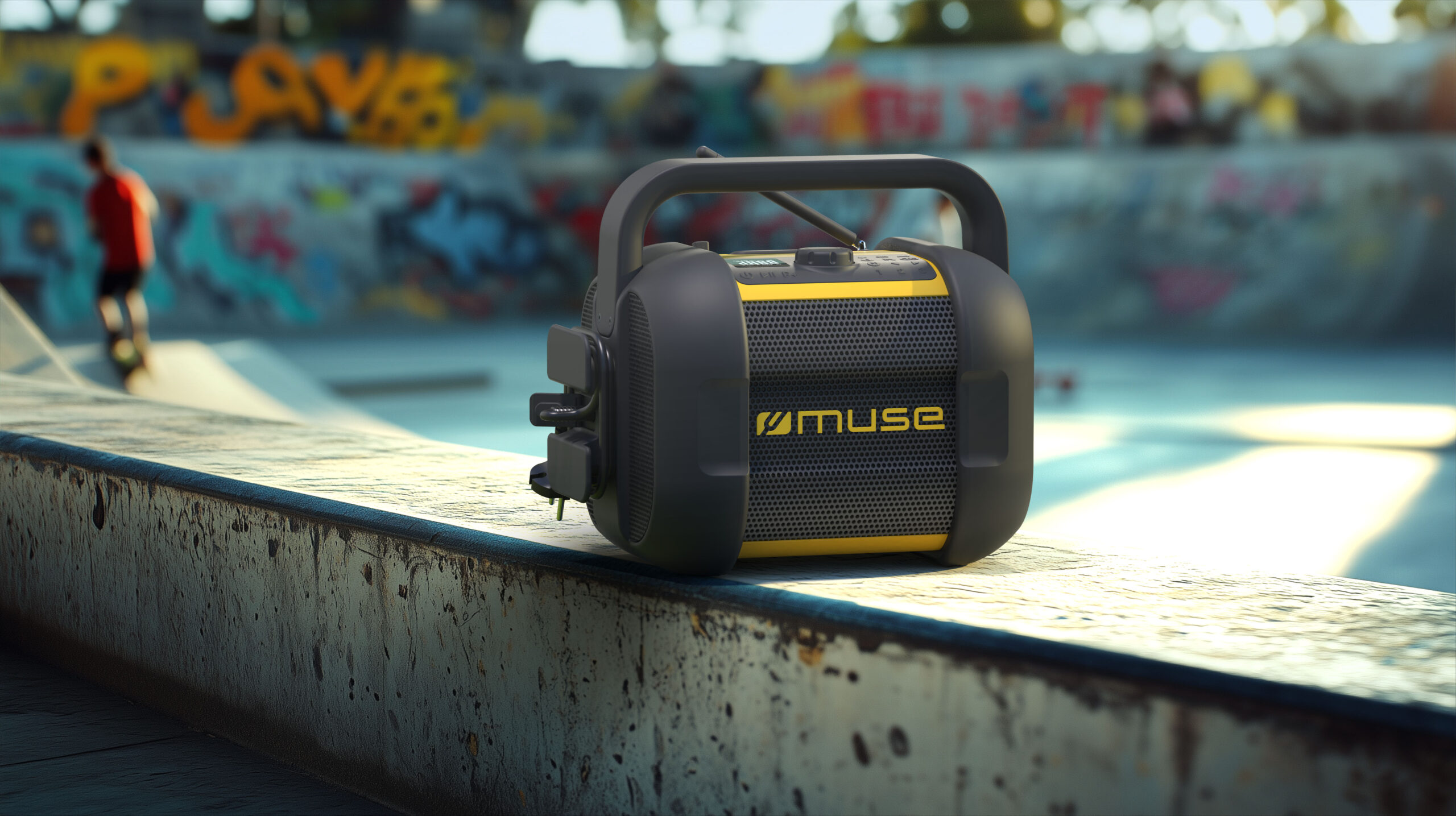 Muse | Jobsite Bluetooth Radio | M-968 BTY | 40 W | Bluetooth | NFC features - Image 4