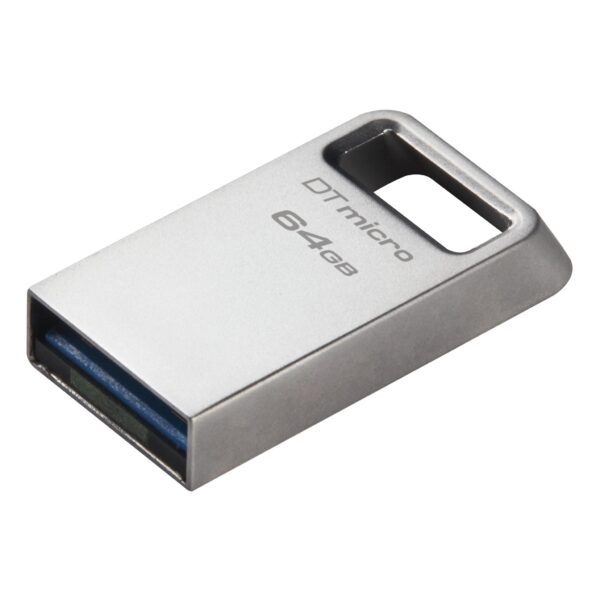 Kingston | USB 3.2 Flash Drive | DataTraveler micro | 64 GB | USB 3.2 | Silver - Image 3