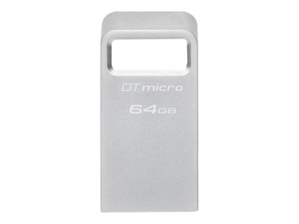 Kingston | USB 3.2 Flash Drive | DataTraveler micro | 64 GB | USB 3.2 | Silver - Image 2