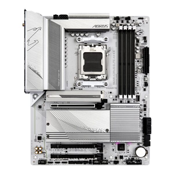 Gigabyte | B650 A ELITE AX ICE | Processor family AMD | Processor socket AM5 | DDR5 DIMM | Supported hard disk drive interfaces SATA, M.2 | Number of SATA connectors 4
