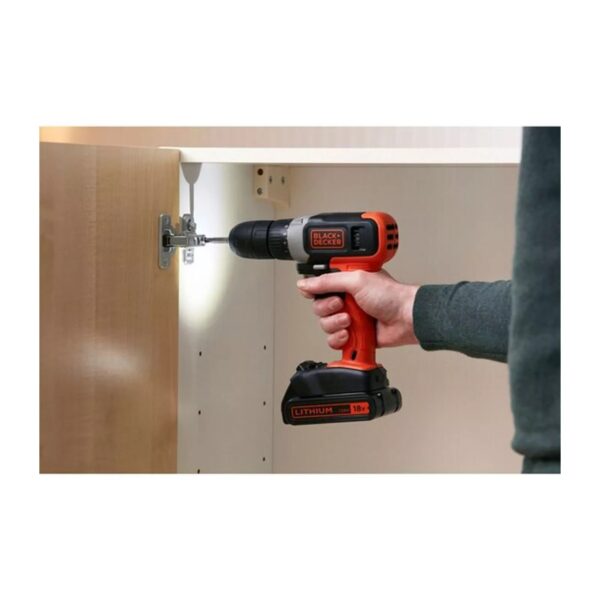 BLACK & DECKER | Cordless Drill Driver | BCD001C2-QW | 18 V | 2x1.5 Ah | Lithium - Image 3