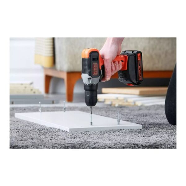 BLACK & DECKER | Cordless Drill Driver | BCD001C2-QW | 18 V | 2x1.5 Ah | Lithium - Image 6