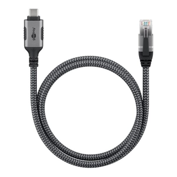 Goobay | USB-A 3.1 to RJ45 Ethernet Cable, 1 m | 70696 | Black