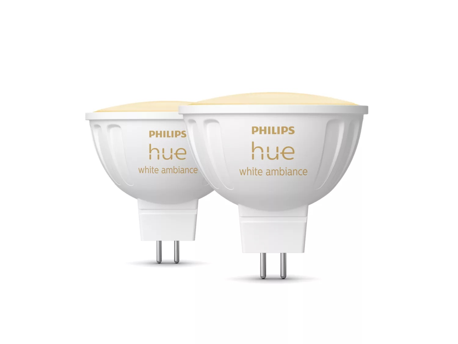 Philips Hue WA 12V MR16, 2pcs pack | GU5.3 | 5.1 W | Warm to cool white light