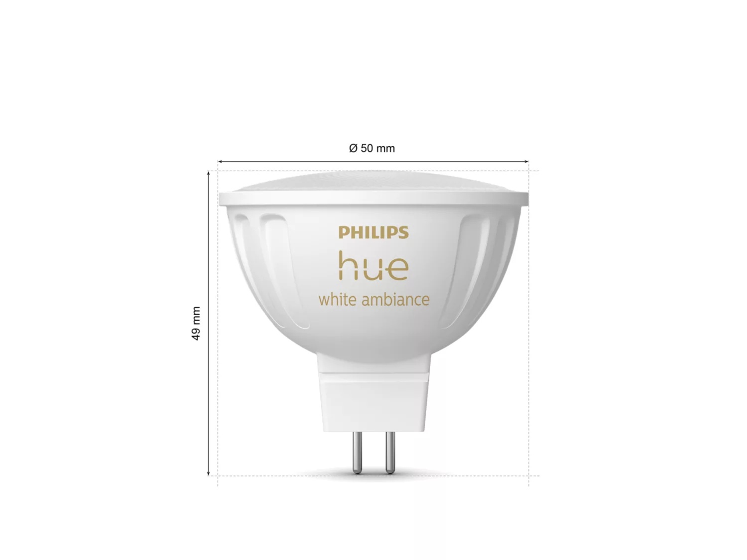 Philips Hue WA 12V MR16, 2pcs pack | GU5.3 | 5.1 W | Warm to cool white light - Image 4