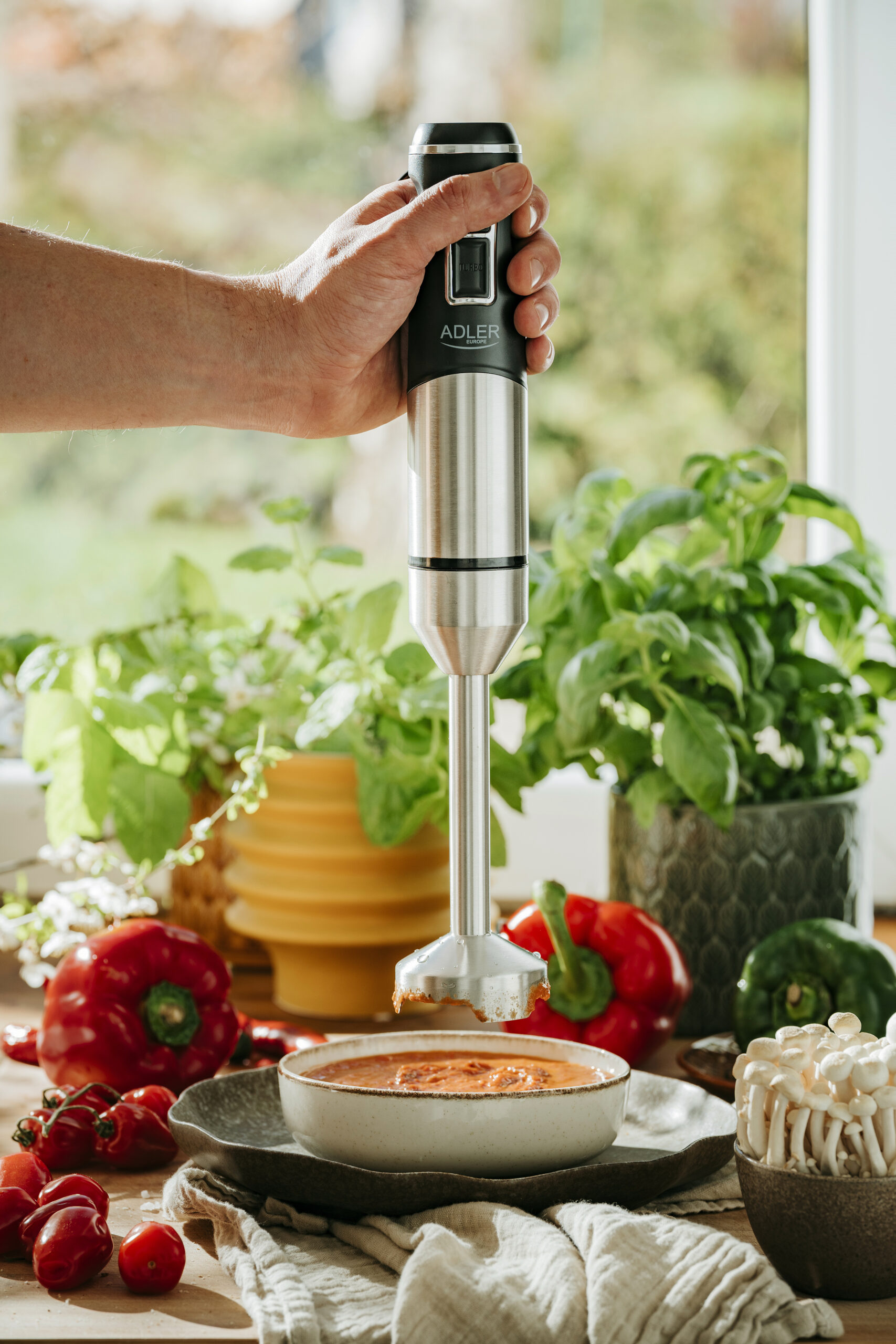 Adler | Hand Blender | AD 4628 | Hand Blender | 1900 W | Ice crushing | Stainless Steel/Black - Image 8