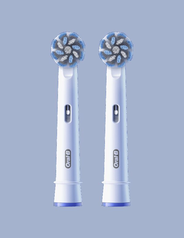 Oral-B | Replaceable toothbrush heads | EB60X-2 Sensitive Clean Pro | Heads | For adults | Number of brush heads included 2 | White - Image 2