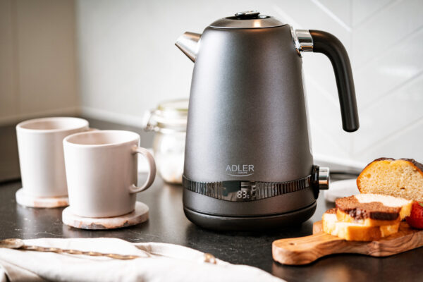 Adler Kettle | AD 1295g SS | Electric | 2200 W | 1.7 L | Stainless Steel | 360° rotational base | Grey - Image 8