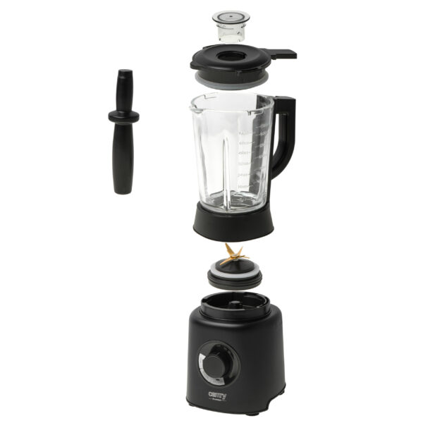 Camry | Blender | CR 4089 | Tabletop | 2000 W | Jar material Glass | Jar capacity 1.7 L | Ice crushing | Black - Image 5