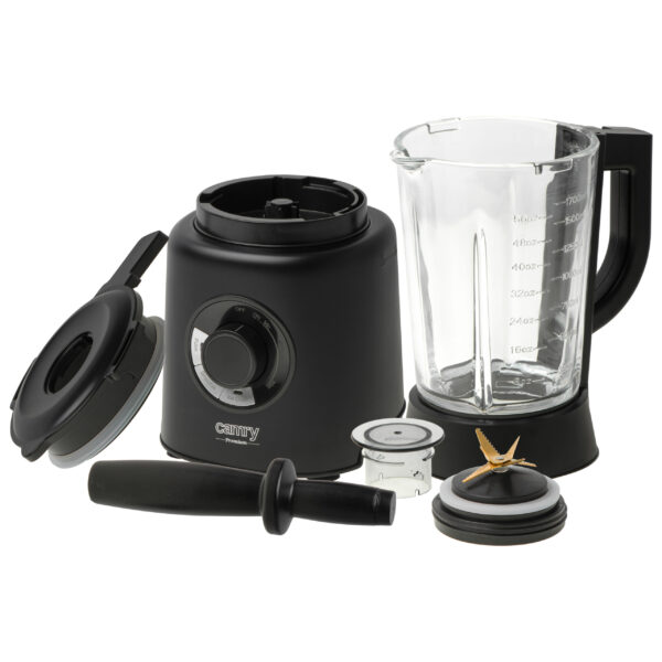 Camry | Blender | CR 4089 | Tabletop | 2000 W | Jar material Glass | Jar capacity 1.7 L | Ice crushing | Black - Image 10