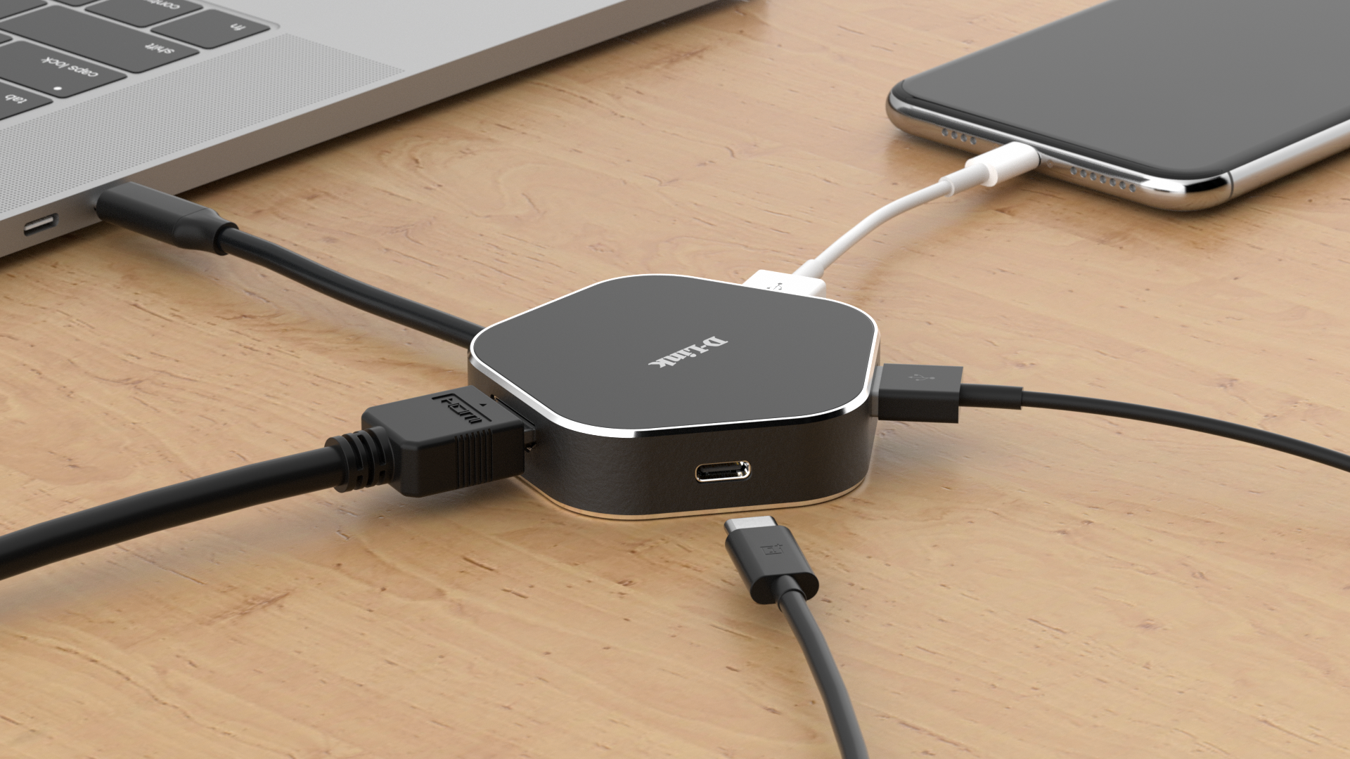 D-Link | 4-in-1 USB-C Hub with HDMI and Power Delivery | DUB-M420 | USB hub | USB Type-C - Image 7