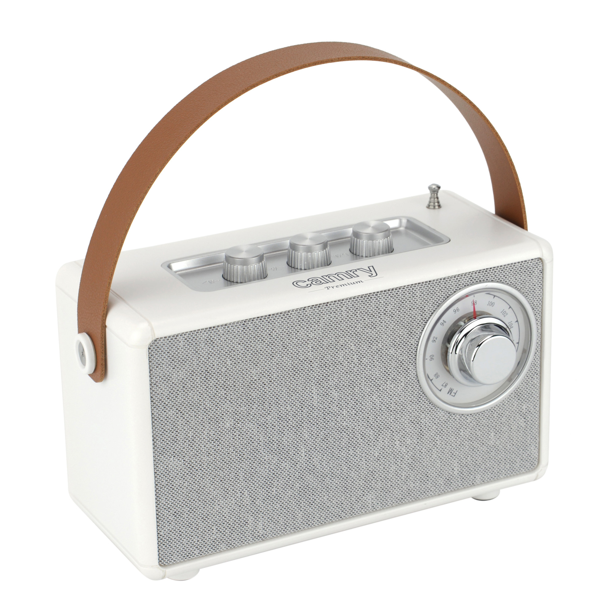 Camry | Speaker with radio | CR 1902 W | White | Wireless connection - Image 7