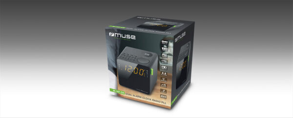 Muse M-187CR Dual Alarm Clock Radio | Muse - Image 4