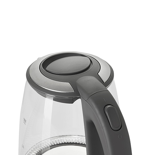 Adler | Kettle | AD 1286 | Standard | 2200 W | 2 L | Plastic/Glass | 360° rotational base | Grey/ transparent - Image 9