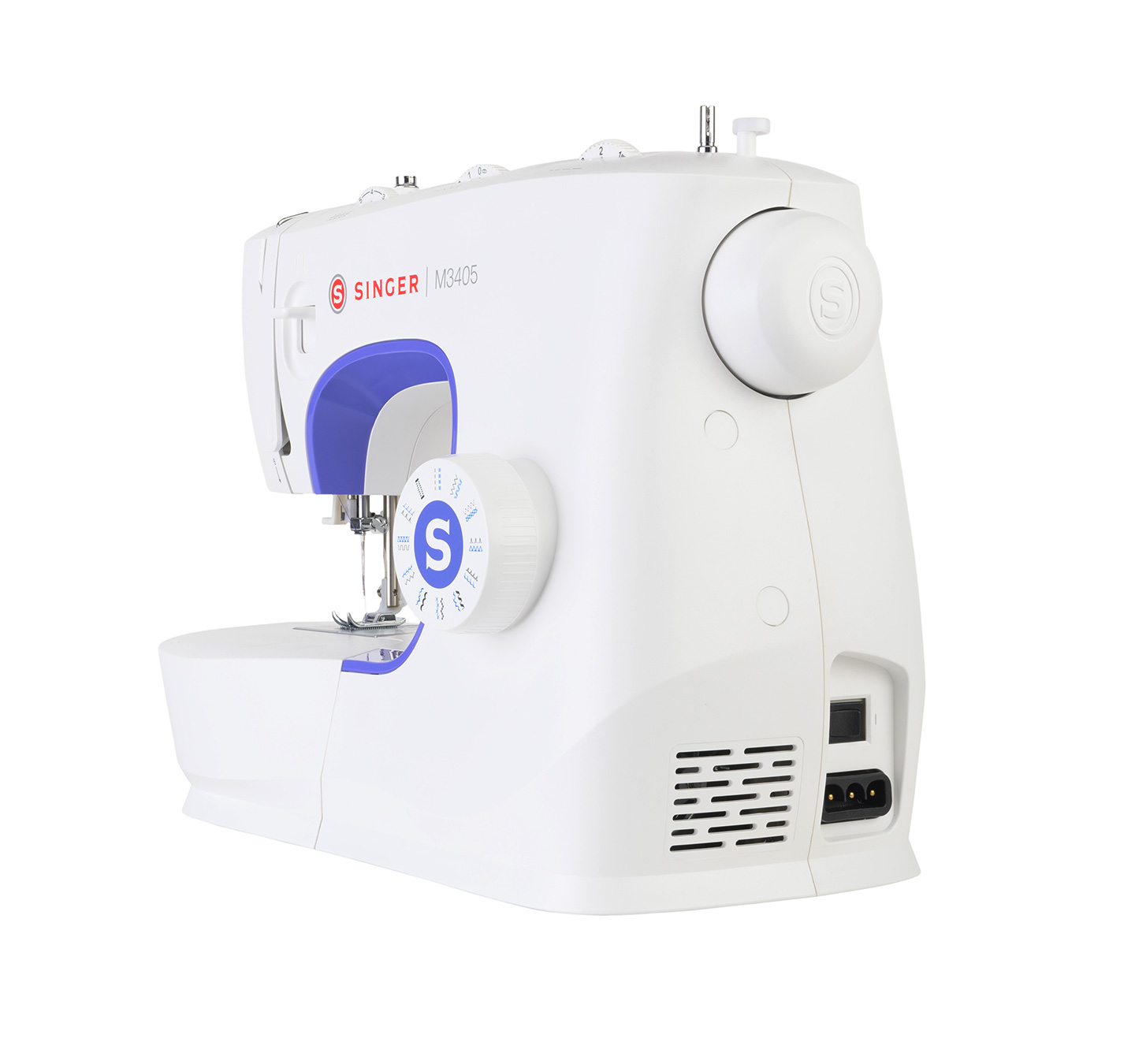 Singer | Sewing Machine | M3405 | Number of stitches 23 | Number of buttonholes 1 | White - Image 3