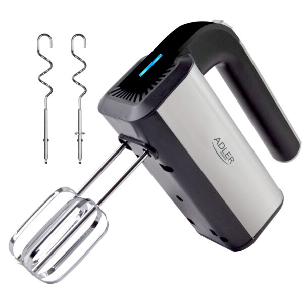 Adler | Hand mixer | AD 4225 | Hand Mixer | 300 W | Number of speeds 5 | Turbo mode | Stainless steel