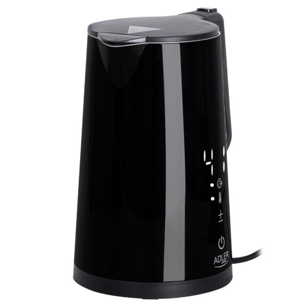 Adler | Kettle | AD 1345b | Electric | 2200 W | 1.7 L | Stainless steel | 360° rotational base | Black - Image 3