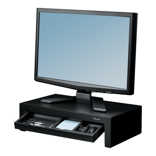 Fellowes | Designer Suites Monitor Riser | Height adjustment | Black