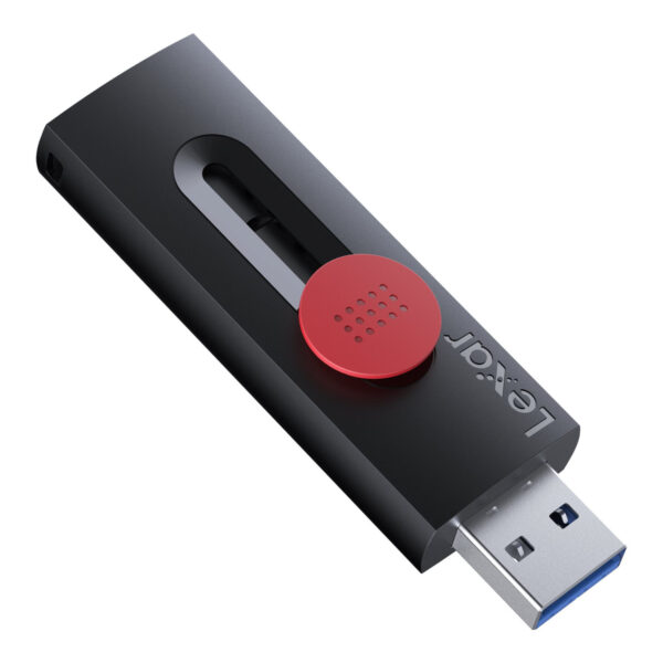 Lexar | Flash Drive | JumpDrive D300 | 64 GB | USB 3.2 Gen 1 | Black/Red