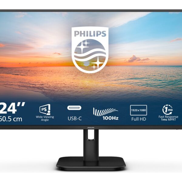 Philips | 24E1N1300A/00 | 24 " | IPS | 16:9 | 100 Hz | 4 ms | 1920 x 1080 pixels | 250 cd/m² | HDMI ports quantity 1