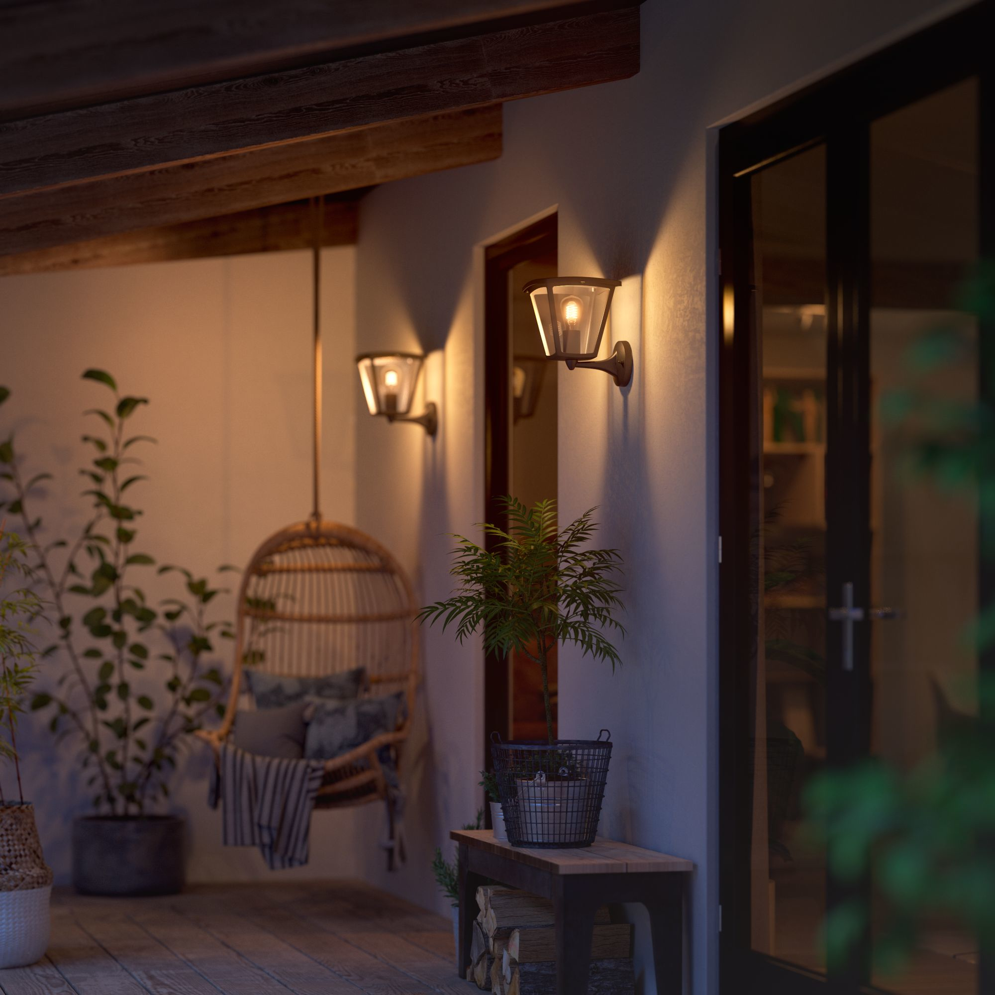 Philips Hue Inara Outdoor wall light | E27 | 7 W | Warm white - Image 4
