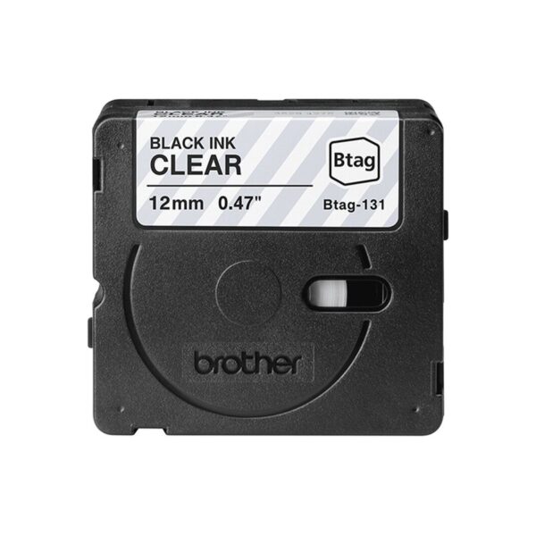 Brother BTAG-131 | Black on Clear | Btag