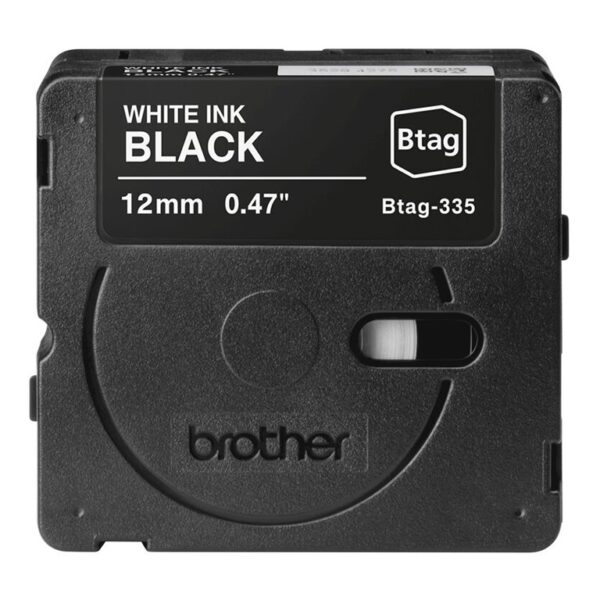 Brother BTAG-335 | White on Black | Btag