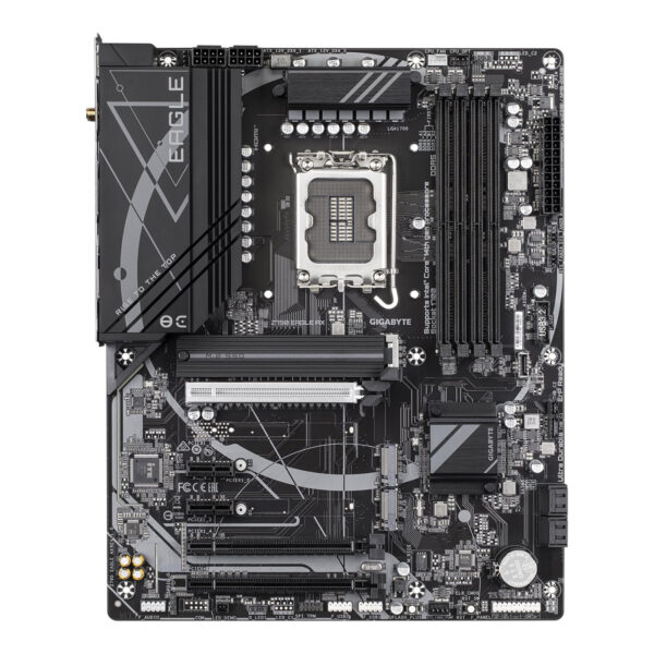 Gigabyte Z790 EAGLE AX | Processor family Intel | Processor socket LGA1700 | DDR5 DIMM | Supported hard disk drive interfaces SATA, M.2 | Number of SATA connectors 4