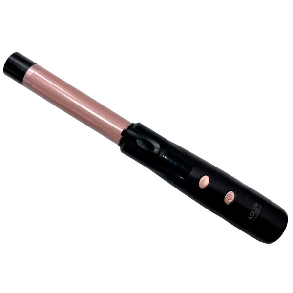 Adler Cordless Curling Iron | AD 2120 | Temperature (min) 170 °C | Display LED | Black/Rose Gold - Image 2