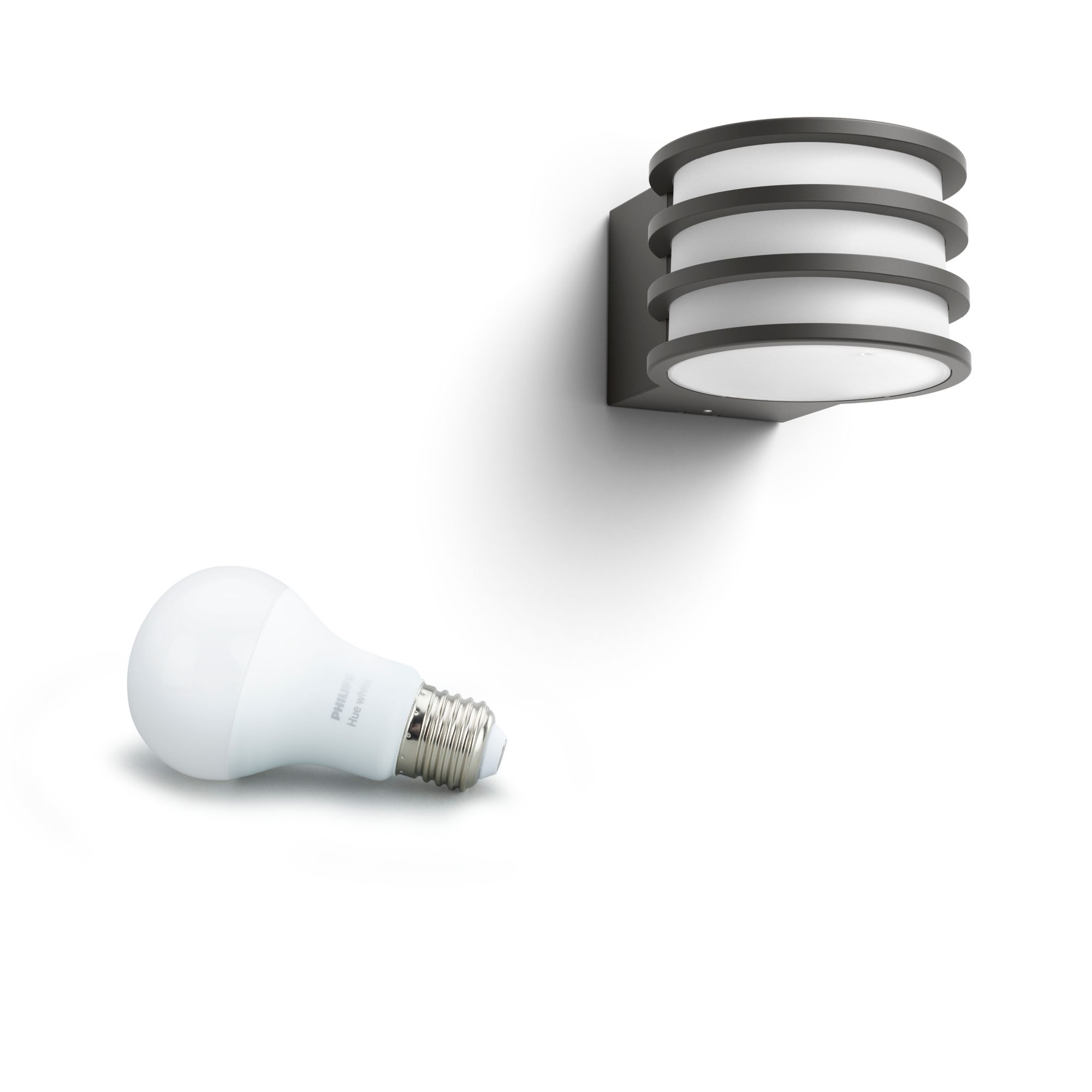 Philips Hue Lucca Wall Lantern | E27 | 9 W | Warm white - Image 5