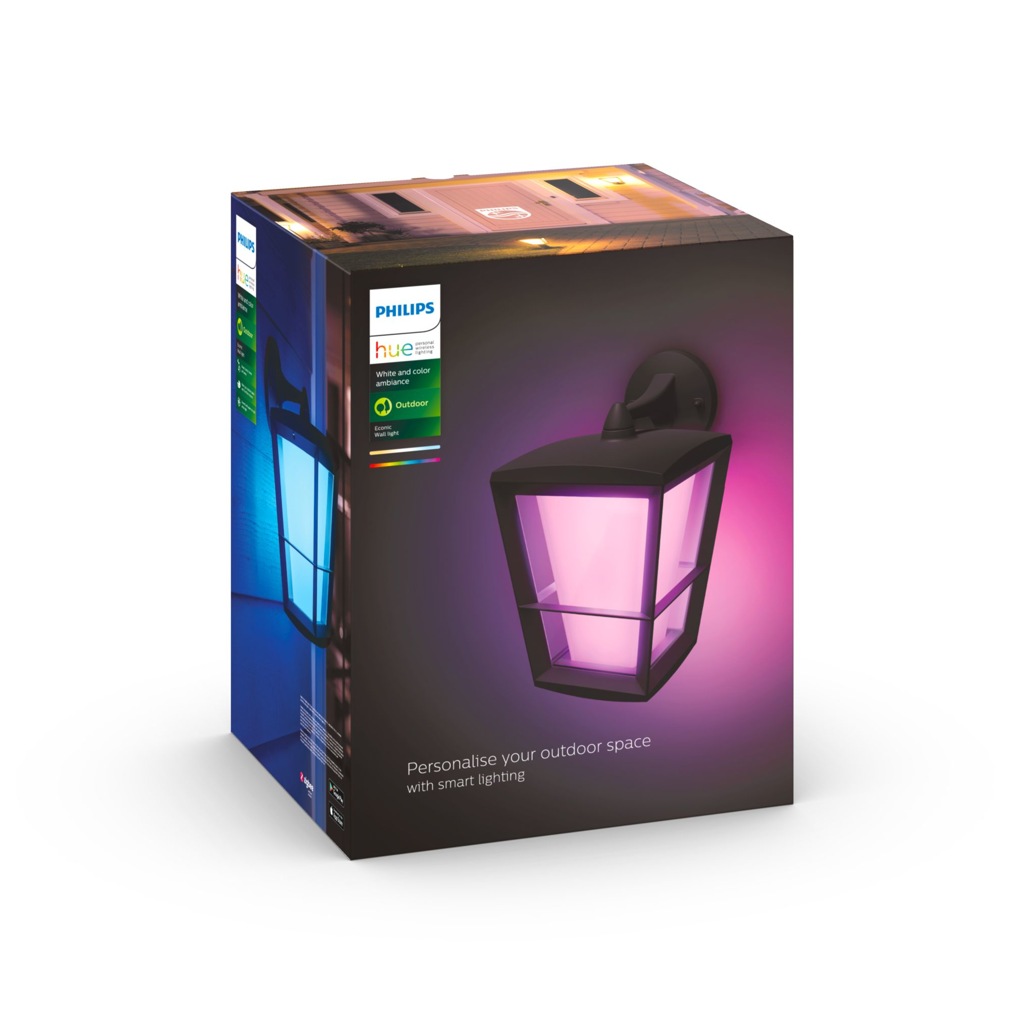 Philips Hue WCA Econic Outdoor Wall Lantern | 15 W | 2000-6500 Hue White Colour Ambiance - Image 5