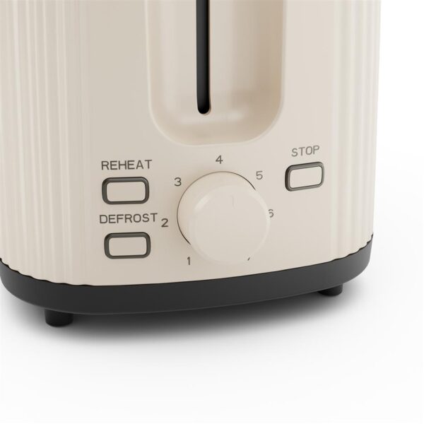 Princess Wave Toaster | 142337 | Power 930 W | Number of slots 2 | Housing material Plastic | Beige - Image 3