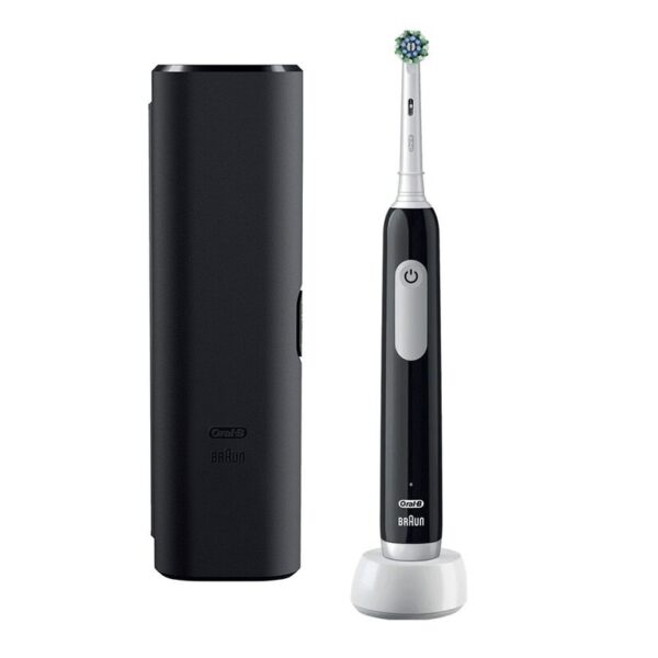 Oral-B Electric Toothbrush with Travel Case | Pro Series 1 | Rechargeable | For adults | Number of brush heads included 1 | Number of teeth brushing modes 3 | Black - Image 2