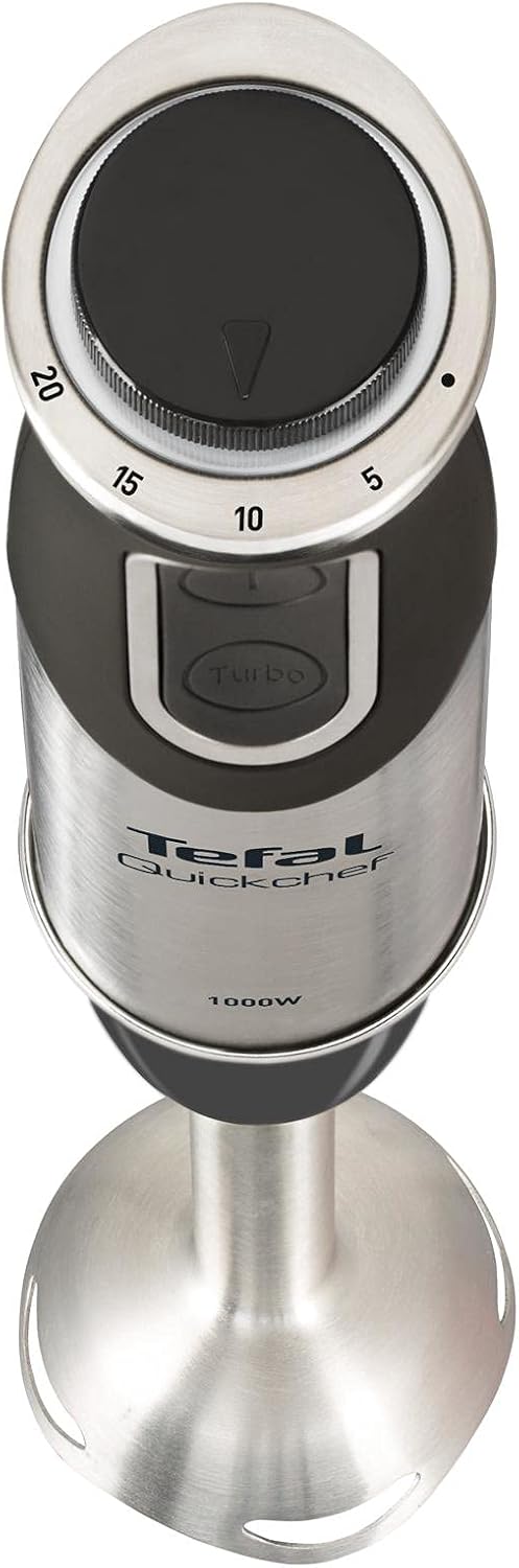 TEFAL | Blender | Quickchef 2-in-1 HB659838 | Hand Blender | 1000 W | Number of speeds 20 | Turbo mode | Chopper | Stainless steel - Image 4
