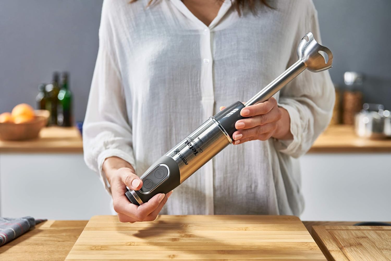 TEFAL | Blender | Quickchef 2-in-1 HB659838 | Hand Blender | 1000 W | Number of speeds 20 | Turbo mode | Chopper | Stainless steel - Image 10