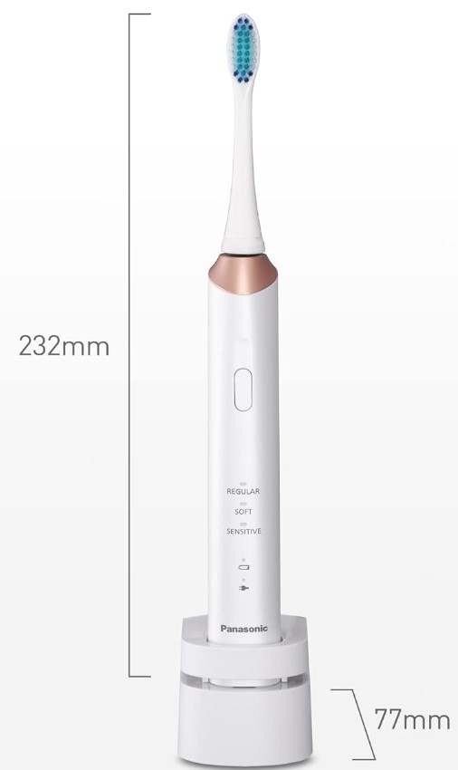 Panasonic | Sonic Electric Toothbrush | EW-DC12-W503 | Rechargeable | For adults | Number of brush heads included 1 | Number of teeth brushing modes 3 | Sonic technology | Golden White - Image 8