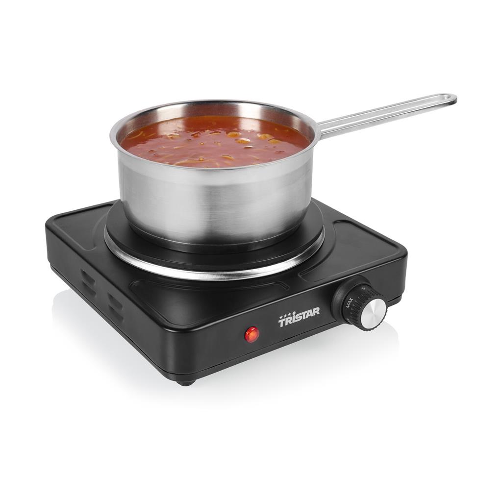 Tristar Table hob | KP-6151 | Number of burners/cooking zones 1 | Black | Electric - Image 2