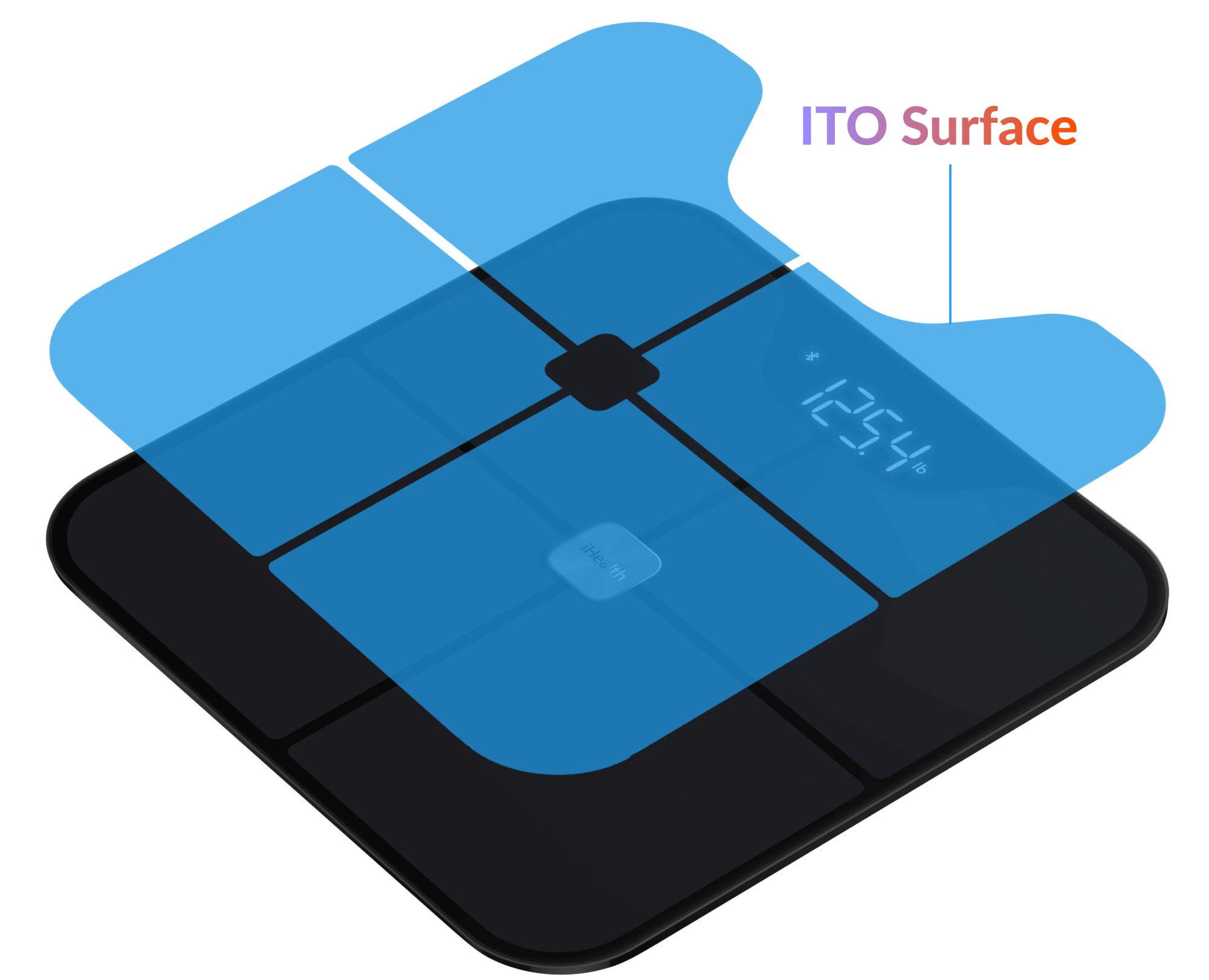 iHealth | Wireless Body Composition Scale | Nexus Pro | Maximum weight (capacity) 181 kg | Body Mass Index (BMI) measuring | Black - Image 4