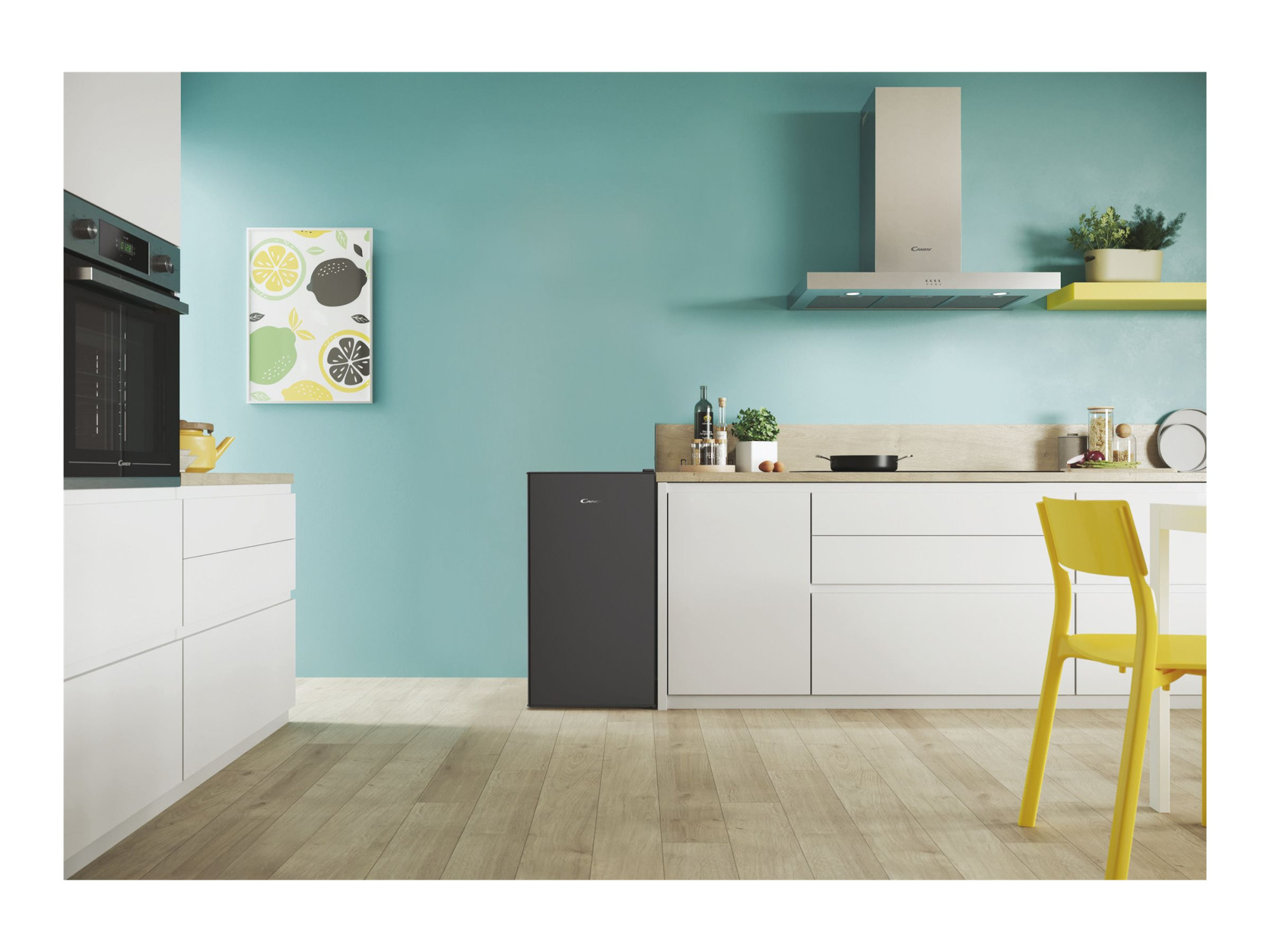 Candy Table Top Refrigerator | CHASD4385EBC | Energy efficiency class E | Free standing | Larder | Height 85 cm | Fridge net capacity 90 L | 37 dB | Black - Image 7