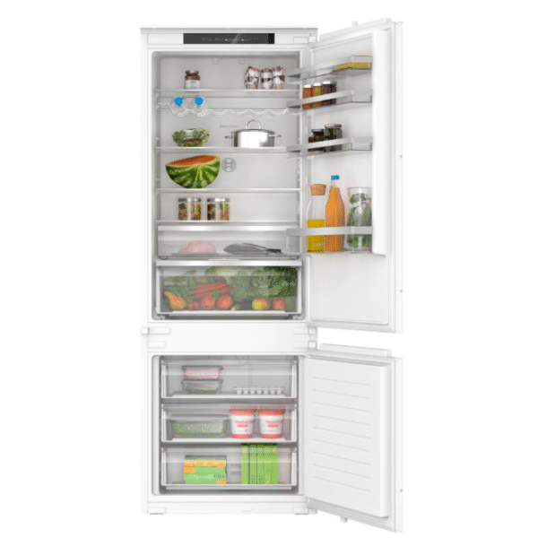 Bosch Refrigerator | KBN96VSE0 | Energy efficiency class E | Built-in | Combi | Height 193.5 cm | No Frost system | Fridge net capacity 285 L | Freezer net capacity 98 L | 34 dB | White