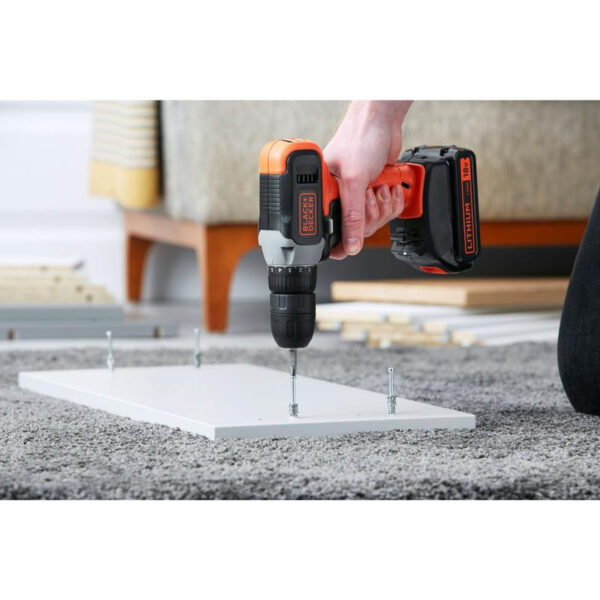 BLACK & DECKER | Cordless Drill Driver | BCD001C1-QW | 18 V | 1.5 Ah | Lithium - Image 5